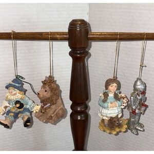 Set Of 4 Wizard of Oz Holiday Christmas Ornaments 3.5 - 4"‎ Storybook Movie